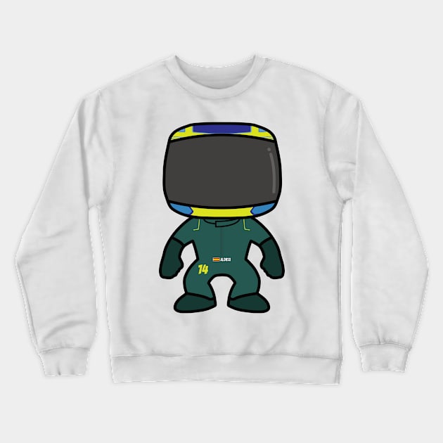 Fernando Alonso Custom Mini Figure – F1 2023 Season Crewneck Sweatshirt by GreazyL